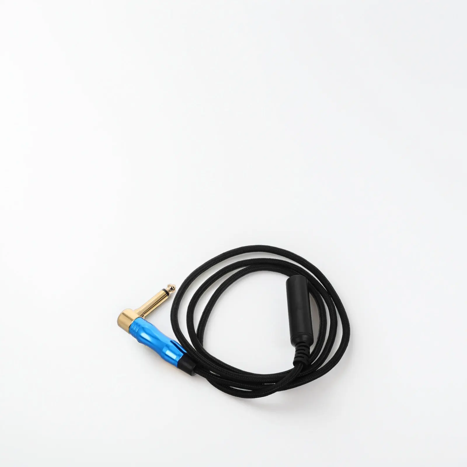 1M 6.35mm Right Angle Male to Female Audio Cable Robust Construction Secure Fit High Quality Signal Transfer Compatible with