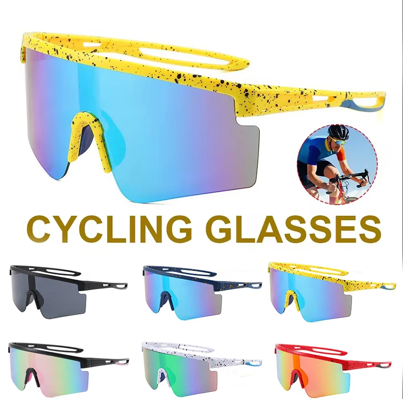 Modische bunte Sonnenbrille Herren Outdoor-Sport Radfahren Sonnenbrille großer Rahmen UV-Sonnenbrille XSY2399