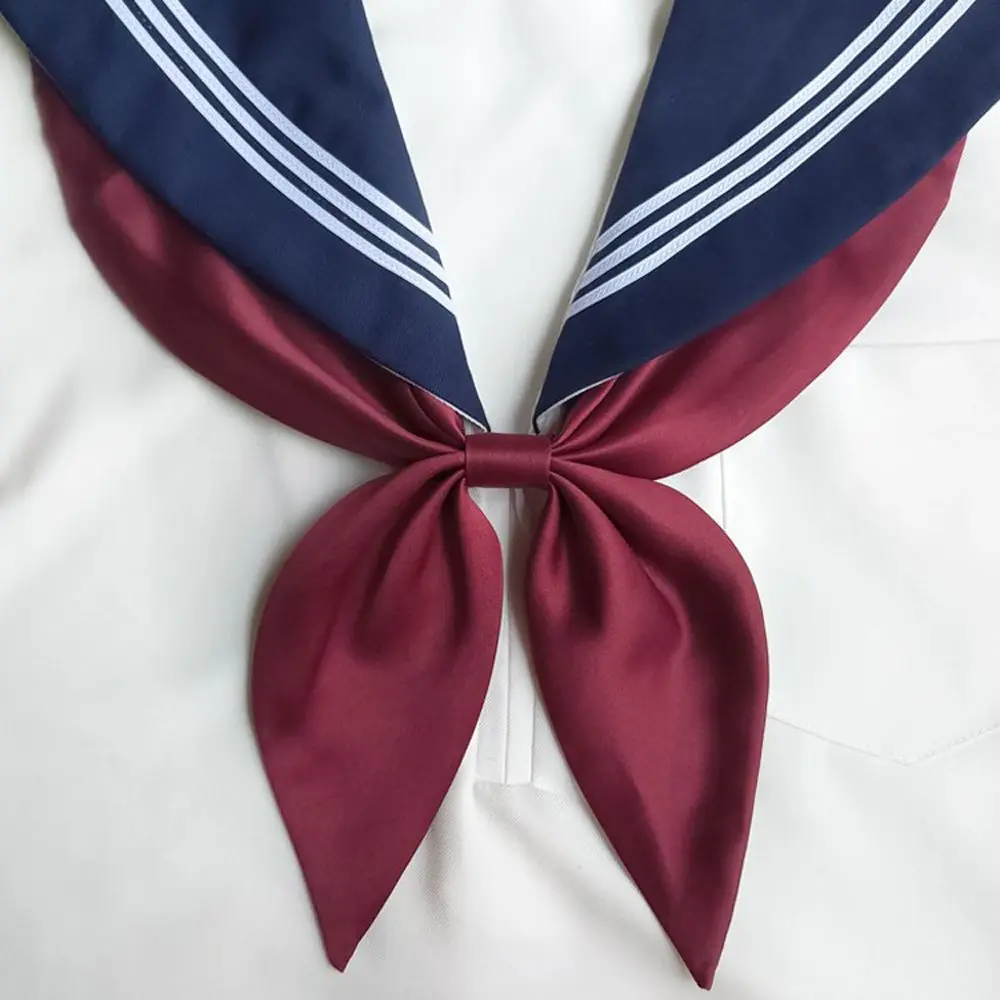 New Business School Costume Sailor suit Classic Shirt Accessory Satin Cravat Ribbon Tie JK Bow Tie Neck Ties