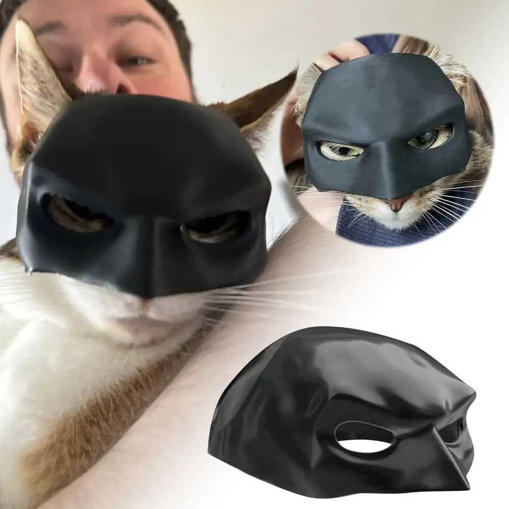 Cool Bat Mask For Cats And Dogs Pet Toys Halloween Funny Avengers Bat Cat Accessory Superhero Black Matte Cute Photo Dog Props