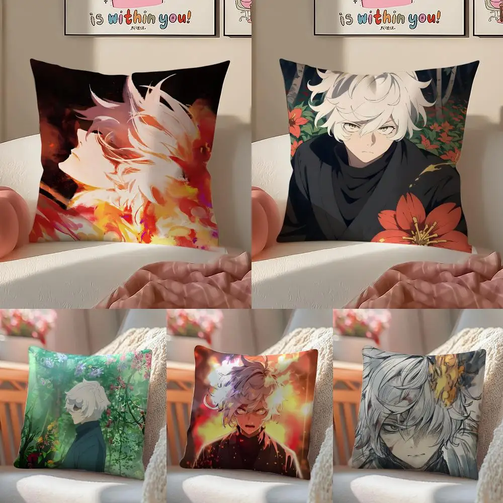 1PCS H-Hell'S Paradises Anime Style Cushion Cover Pillowcase