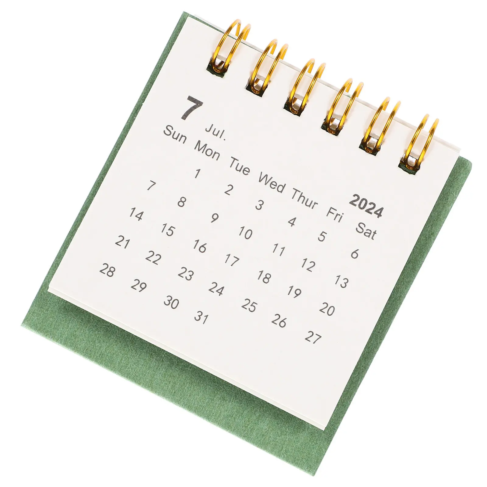 Mini Desk Calendar 2024 Thick Paper Monthly Standing Calendar for Home Office Decor Daily Planning Note Taking Smooth Flip