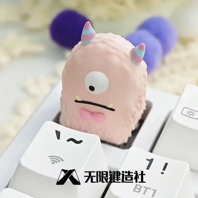Little Monster Cute Funny Keycap Personality Resin Mechanical Keyboard Craftsman Keycap Single ESC Keycap Keyboard Accessories