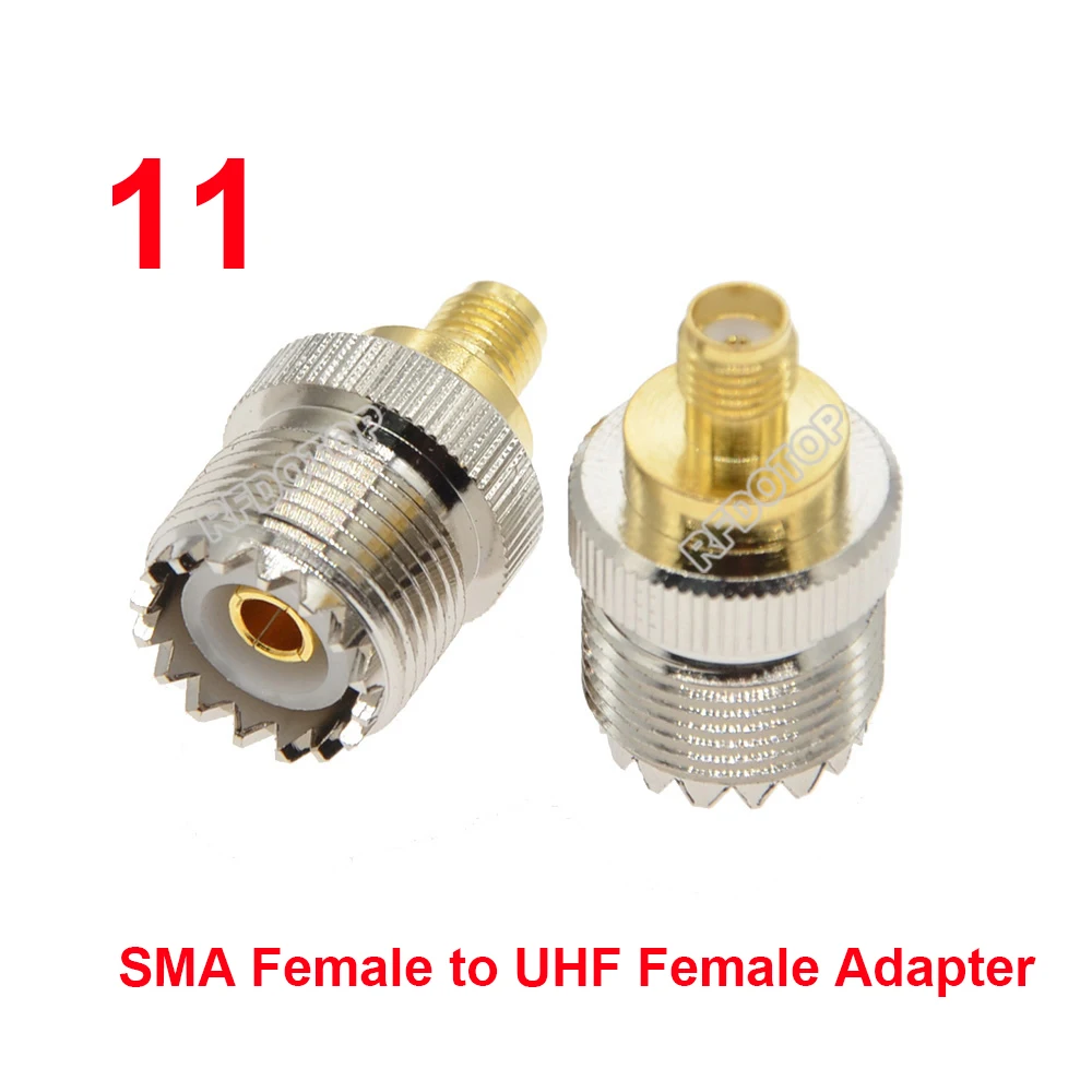 1PCS UHF SO239 PL259 Conector SL16 UHF SO-239 PL-259 Male Female to SMA/ Q9 BNC/ L16 N/ TNC/ F/ FME Plug to Jack 90 Coax Adapter