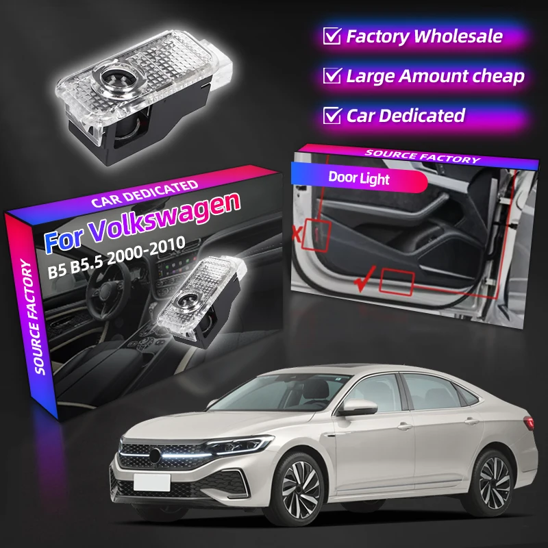 

Для VW VOLKSWAGEN 2026 Новый светодиодный автомобильный дверной светильник Welcome Ghost Shadow, проектор, аксессуары для VW Touareg 7L 2004-2010 Passat B5