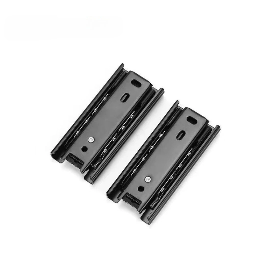 2pcs/Lot Mini Drawer Slides Short Steel Furniture Guide Rail Full Extension Kitchen Cupboard Wardrobe Hardware Guide Slide