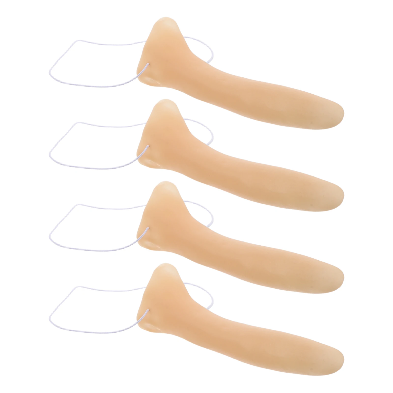 4 stks Lange Neus Prop: 6.5 Inch Pvc Halloween Cosplay Decor Herbruikbare Grappige Dress Up Neus Voor Maskerade Partij Accessoires,