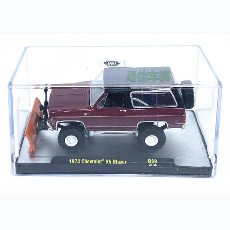 M2 1:64 1974 K5 Blazer Legering Automodel Statische collectie Versierd Vakantiegeschenken Speelgoed