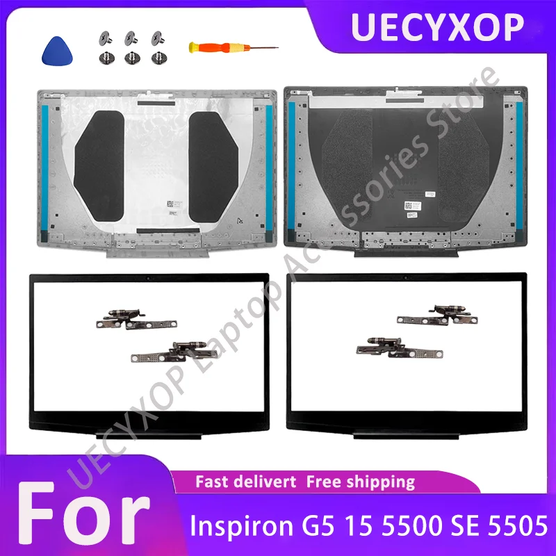 

NEW For Inspiron G5 15 5500 SE 5505 Top Laptop Screen Back/Bezel/Palmrest Upper/Bottom Case/Hinge Shell 08N4MX