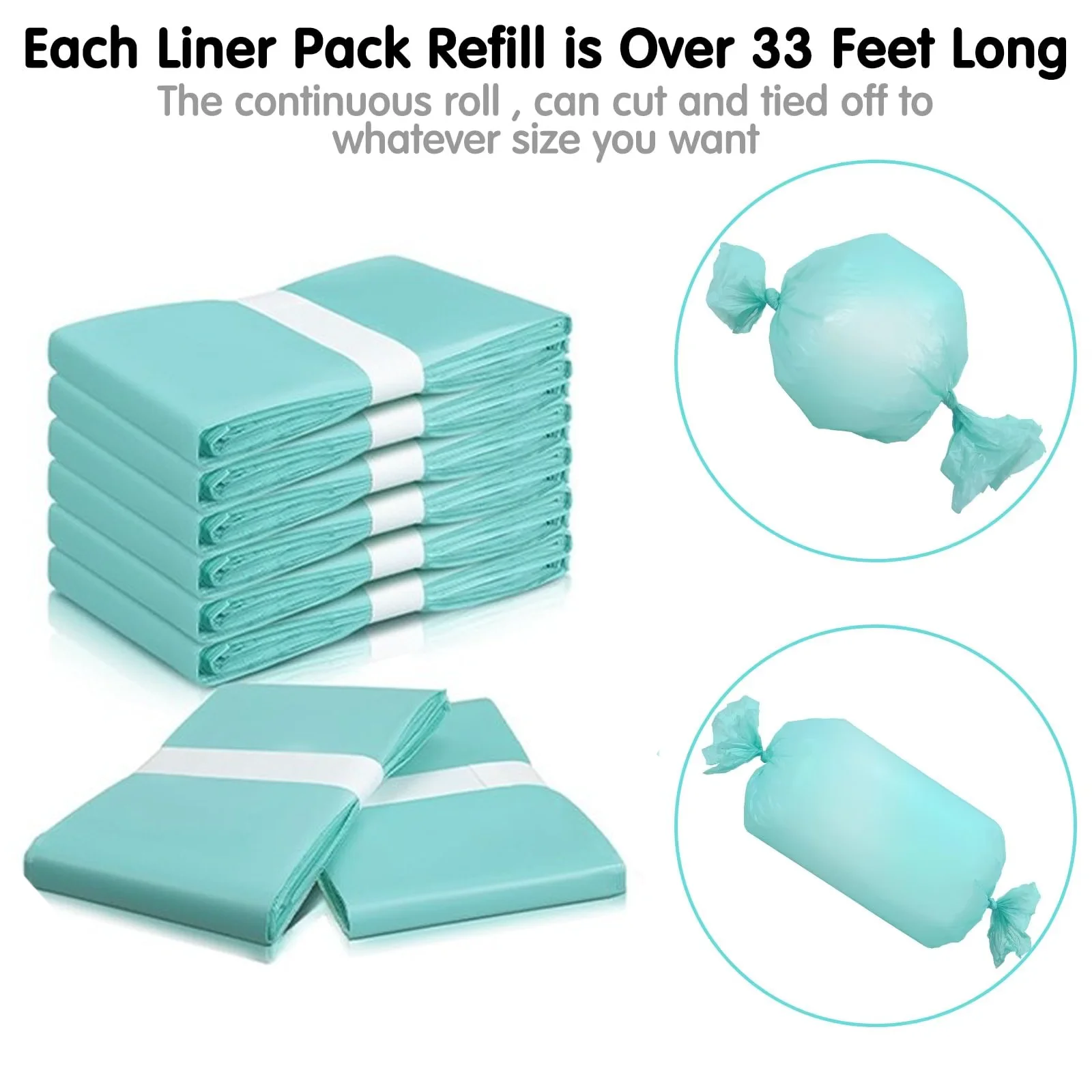 Bady Diaper Refill Bags For Dekor ClASSIC Diaper Pail Refills Replacement Liners Garbage Bag