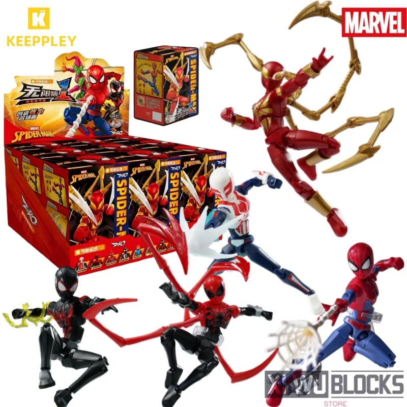 

Keeppley Building Blocks Man Marvel Hero Unlimited Edition1 Spider-Man Peter Parker Stitching Model Collection Toys Gifts