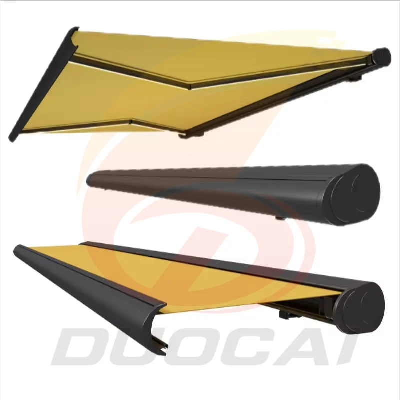 Tenda Gazebo Elektrik Terlaris Desain Kustom Outdoor Bahan Aluminium Alloy Dapat Diulur Model Full Box Pemasangan Mudah