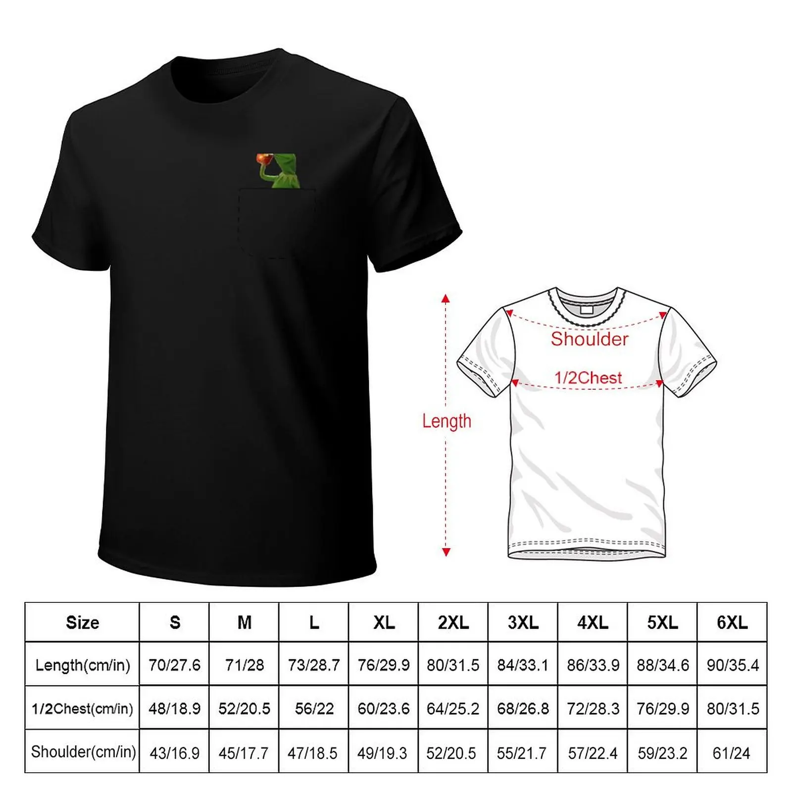 Kermit tea Peekaboo T-Shirt Vintage Style Printed Top