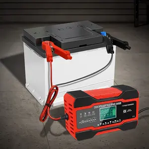 Vollständiges digitales automatisches Auto-Batterie-Ladegerät, AGM-Gel-Nasssäurepulsreparatur, 12V-24 V, 10a 10 Hauptverkaufsbatterie Moto 12V 12AH Gel - №8