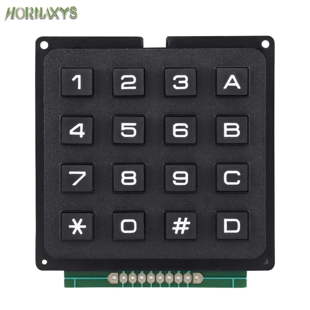 3*4 4*4 Matrix Switch Keyboard Keypad Array Module ABS Plastic Keys 4x4 3x4 12 16 Key Button Membrane Switch DIY Kit for Arduino
