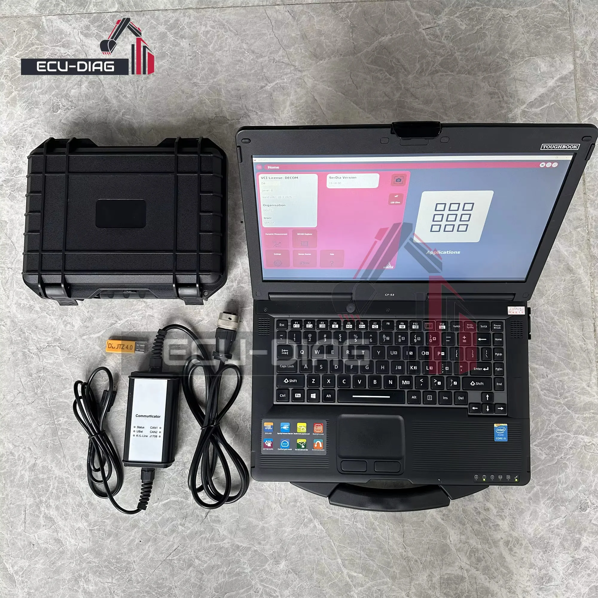 

For Deutz 4.0 + USB Dongle EMR 6 2024 software Support CAN K/L-Line Engine Communicator Serdia 2010 Scanner Diagnostic Tools