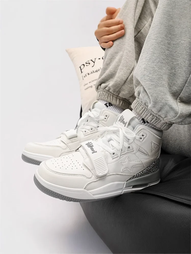 

Unisex Star Shoes Thick Bottom High Top Casual Sneakers Invisible Heightening 10cm Versatile Rubber Soled Leather Patchwork