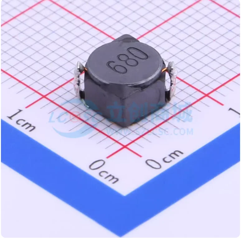 5pcs Surface mounted power inductor 6D38 68UH 680 shielded inductor 7 * 7 * 3.8mm/4mm