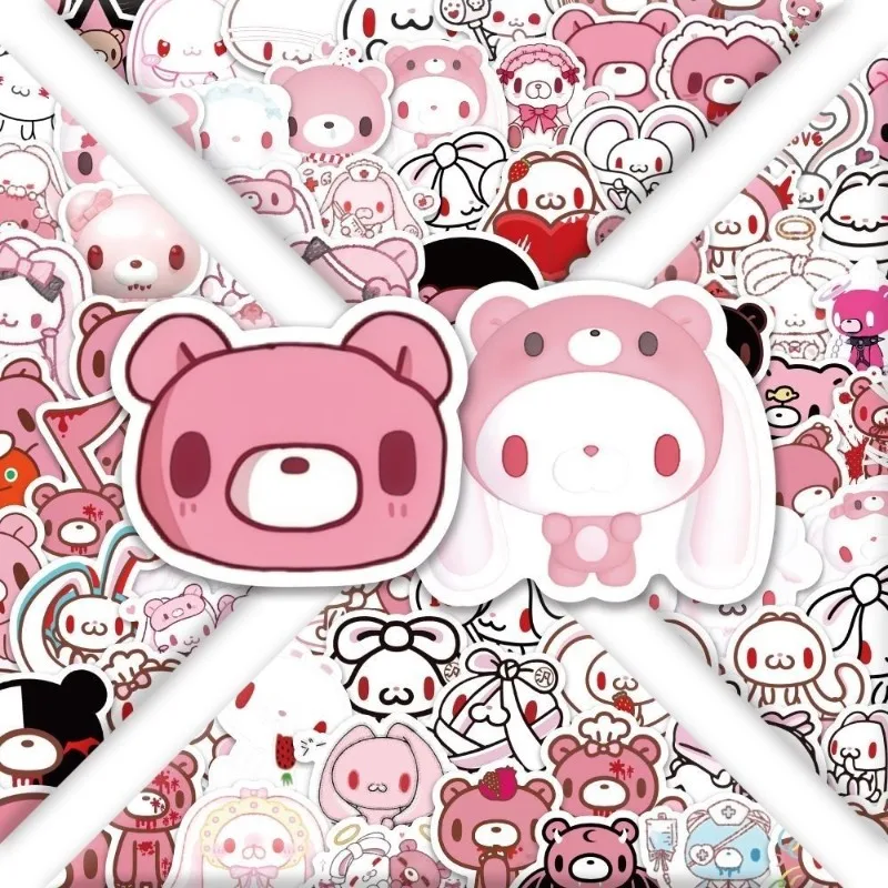 New Gloomy Bear sticker high color value creative cartoon cute pattern DIY decoration student hand account book bicycle sticker