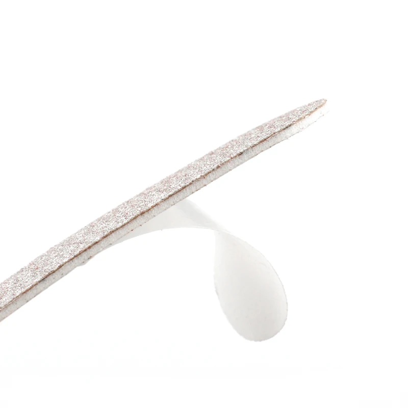 10Pcs Self Adhesive Replaceable Nail File Refill Pads Straight Metal Handle EVA Nail Sandpaper Strips 100/180/240 Grit Buffer