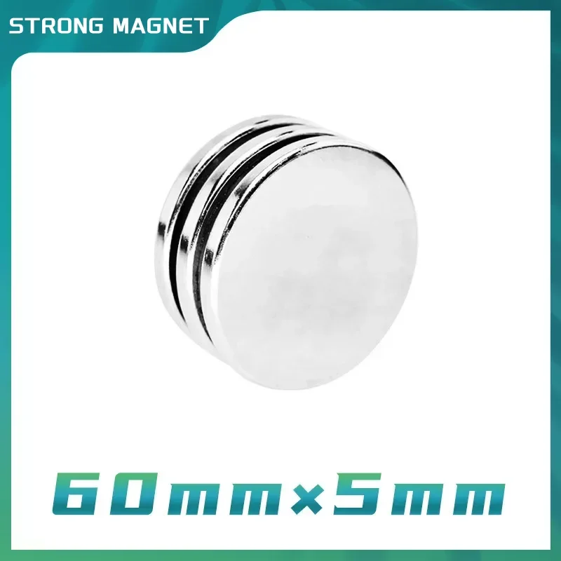 

Round Magnet 60x5mm Super Strong Powerful Neodymium Magnets 60X5mm Disc Aimant Permanent Magnet Magnetic Materials