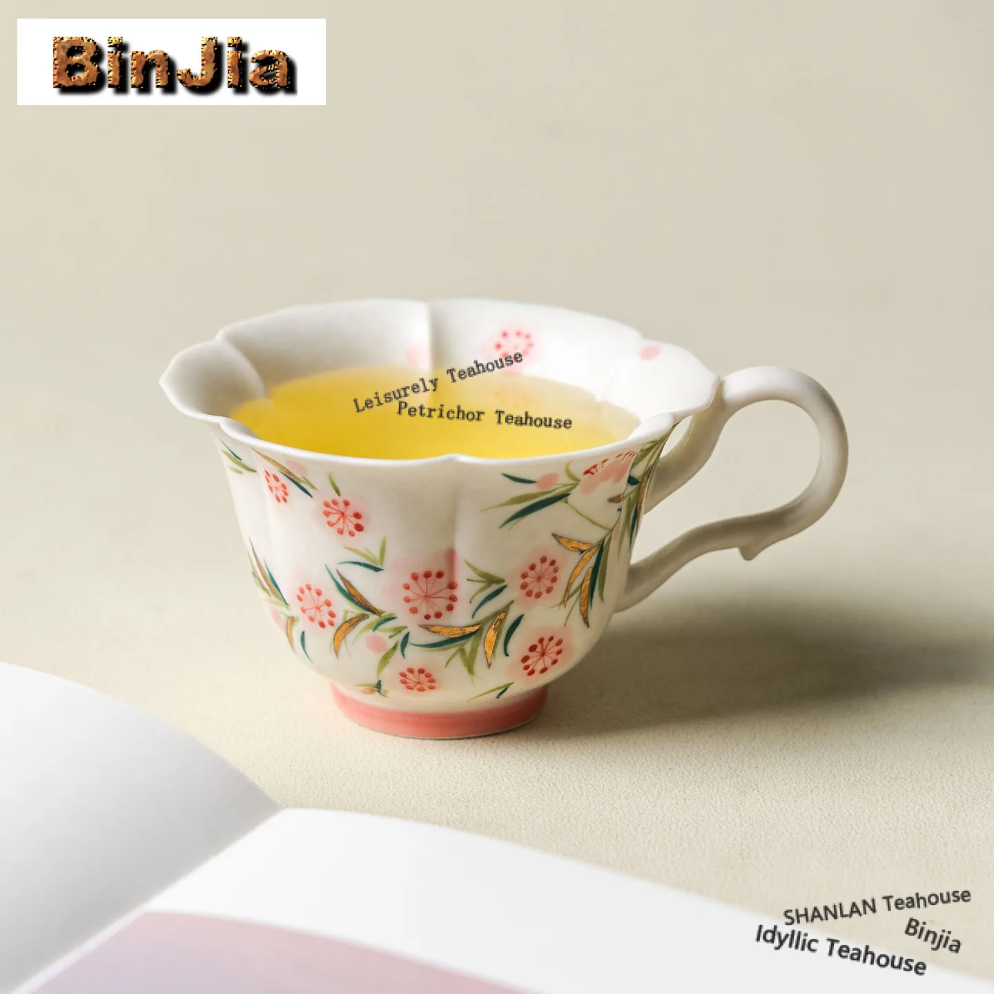 

80ml Hand-painted Flower Coffee Mug Latte Cereal Mug Afternoon Tea Mug Household Wine Beer Bottle Office Water Cup Tea Items