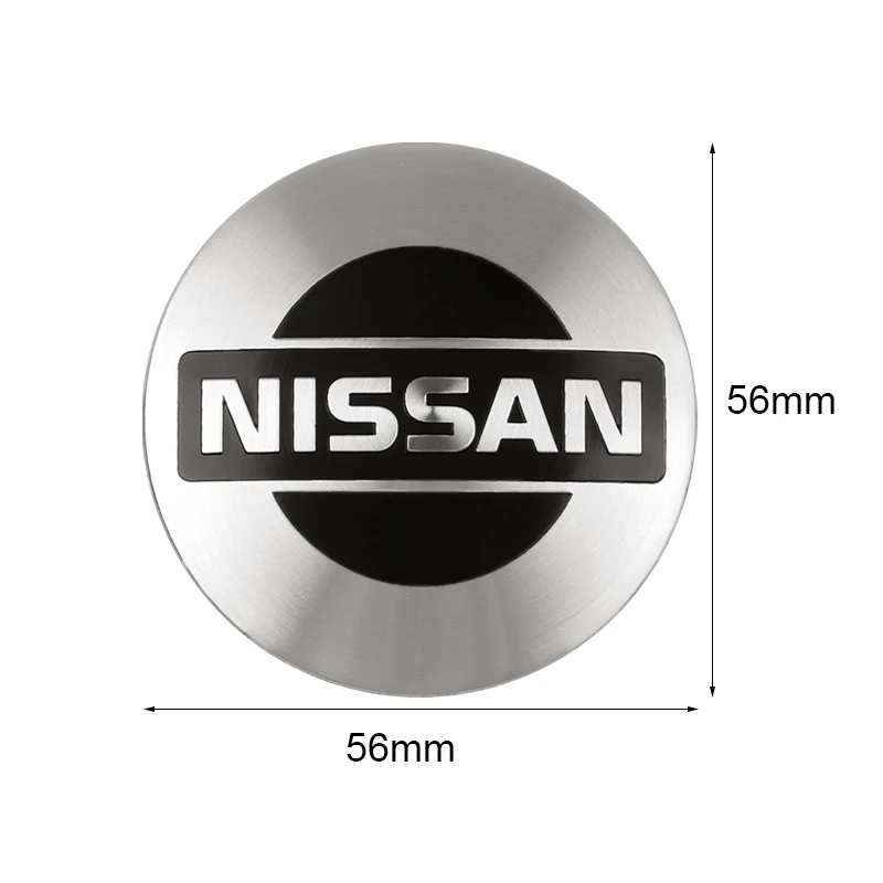 60MM Original Car Wheel Center Hub Caps Covers Badge Tire Rim Stickers For Nissan Nismo Qashqai J11 Juke Micra Leaf Sentra Tiida