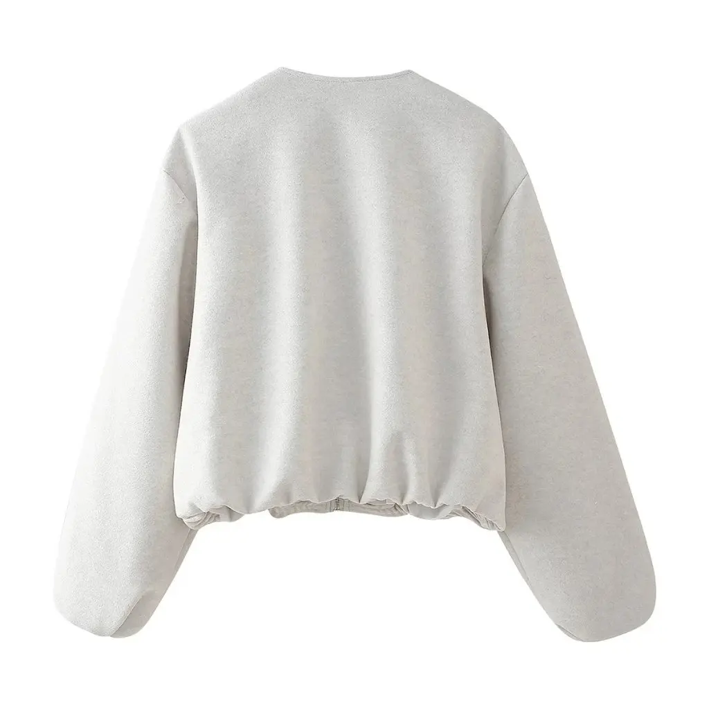 

Women's Soft Zipper Woolen Jacket Autumn New European And American Street Fashion by