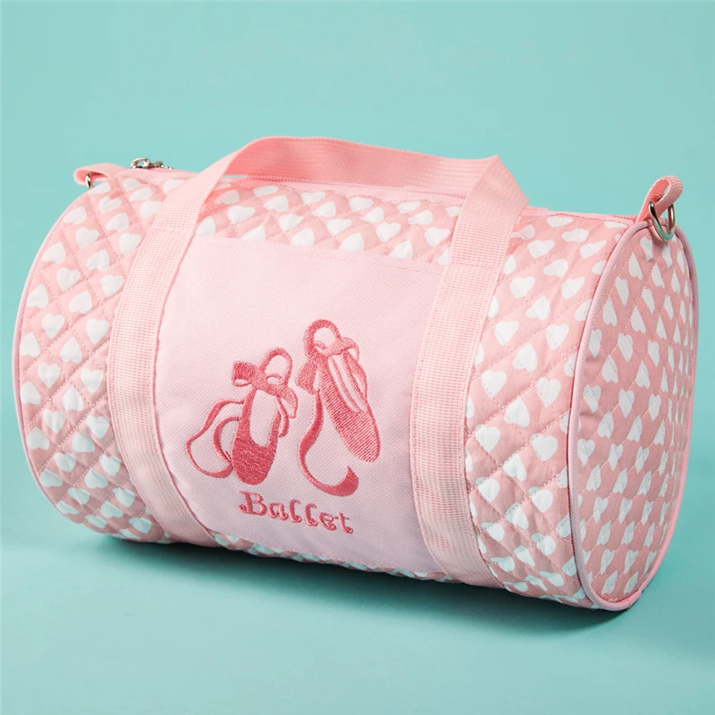 Pink Ballet Dance Bags, Girls Sports Dance Cross Body Bag, Kids Backpack, Girls Shoulder Bag, Handbags for Clothes Shoes Dress