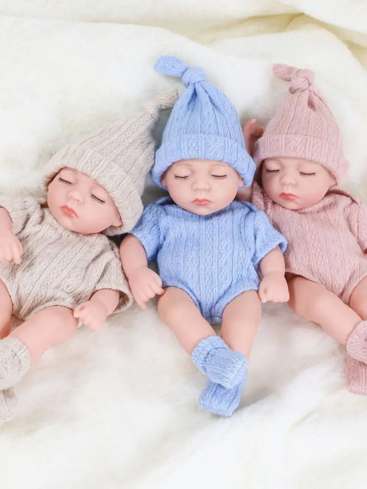 Nowe 20cm lalki Reborn z miękkiego winylu, wodoodporne lalki winylowe, urocze mini lalki Reborn na prezenty urodzinowe dla księżniczek. — zdjęcie 2