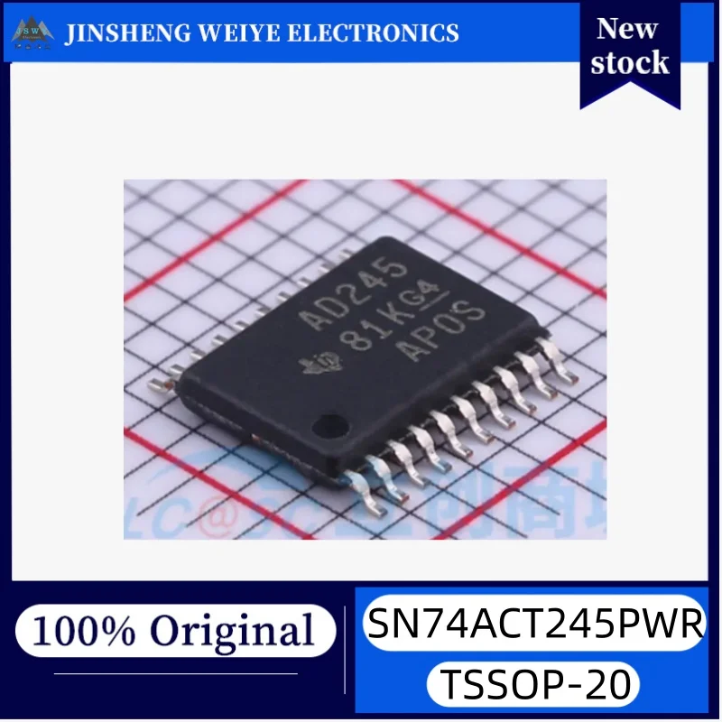 10/50 pieces SN74ACT245PWR SN74ACT245 AD245 TSSOP-20 transceiver chip new original stock