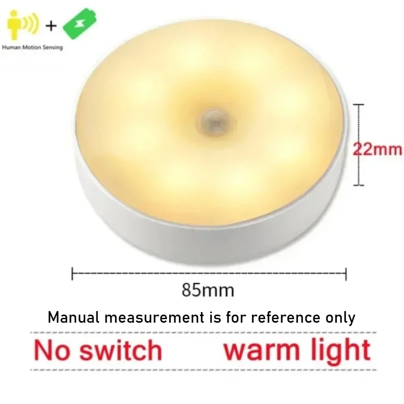 Perfect for Bedside, Stairs, Warm/cold White Motion Sensor Night Light - Brightness Adjustable, Automatic on/off