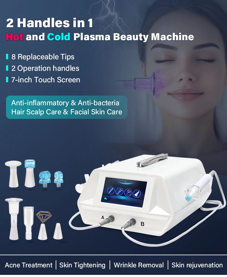 Facial Cleansing Acne Removal and Pore Shrinking Cold-Plazmas Machine Deep Cleansing Pore Cleaner Exfoliators for Face Head Body