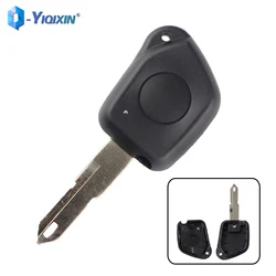 YIQIXN 1 Button Remote Car Key Shell For Peugeot 106 205 206 306 405 406 No Logo Fob Case Key Cover Replacement NE73 Uncut Blade