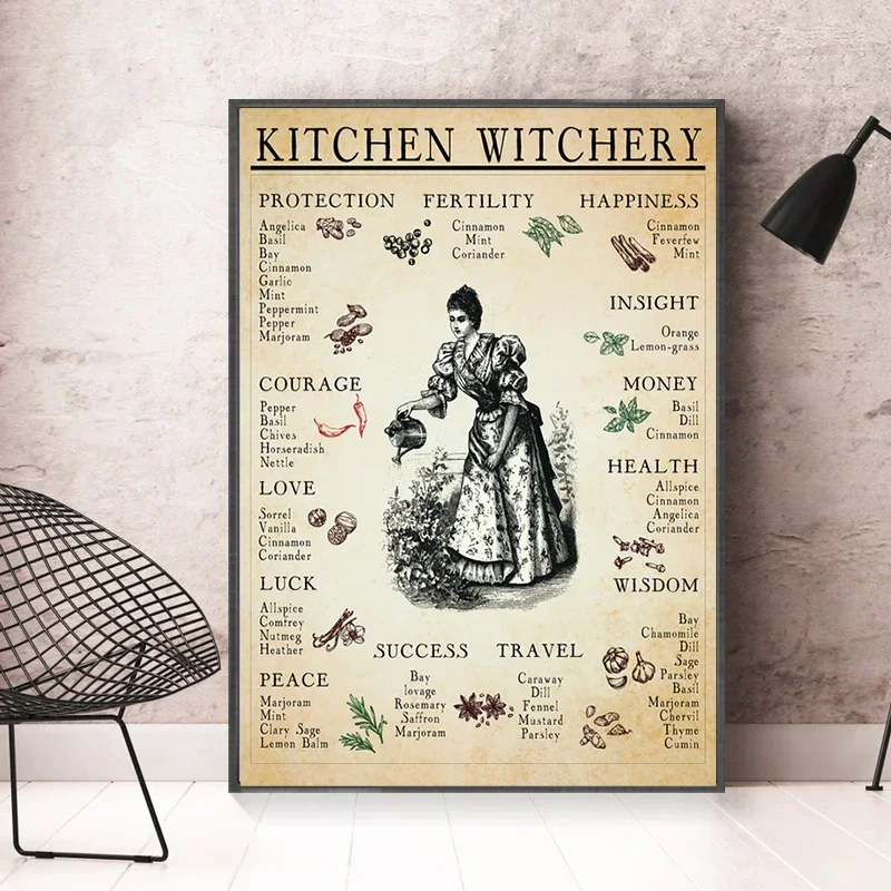 الساحرة خمر الساحرة هالوين الملصقات السحرية الجمالية القط فتاة الجمالية قماش اللوحة الملصقات لغرفة المعيشة الديكور