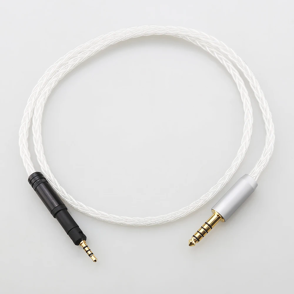 

100% Pure Silver 8 Core Earphone Cable For Neumann ndh-20 ndh-30 NDH20 NDH30 headphone Neutrik XLR Plug