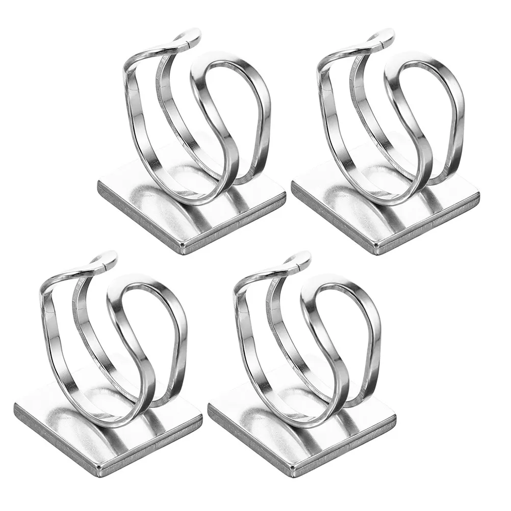 

4Pcs Square Bezel Ring Base Stainless Steel DIY Finger Ring Blanks for Jewelry Making Resin Craft Accessories Blank Rings