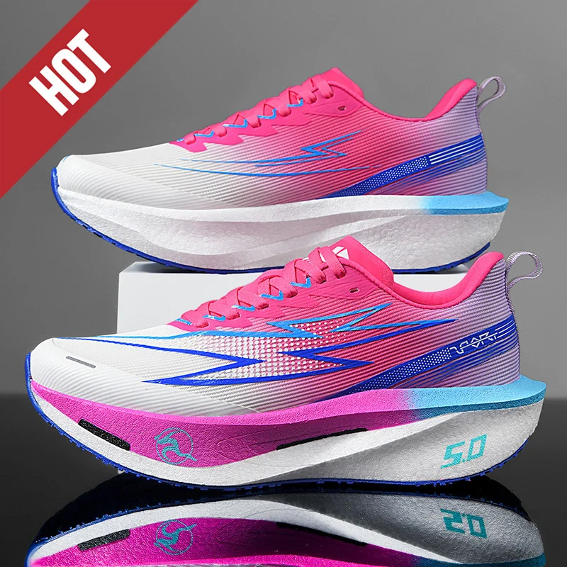 

Кроссовки для бега с карбоновой пластиной, специализированные для марафона, мужские и женские, дышащие, легкие, удобные, спортивные, нескользящие.