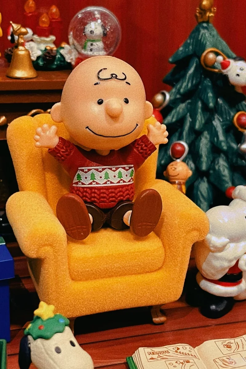 حقيقية إعادة النعناع سنوبي عشية عيد الميلاد شجرة عيد الميلاد شخصيات كرتونية كبسولة اللعب تحصيل نموذج الحلي اللعب هدايا المهرجان