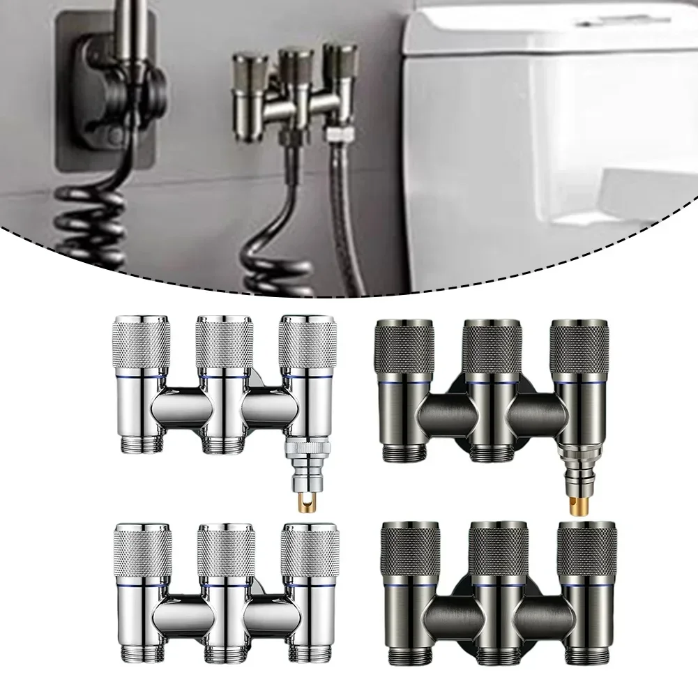 

1-в-3-выходный клапан для воды, туалетный партнер, трехходовой угловой клапан для смесителя для кухни, ванной комнаты, принадлежности