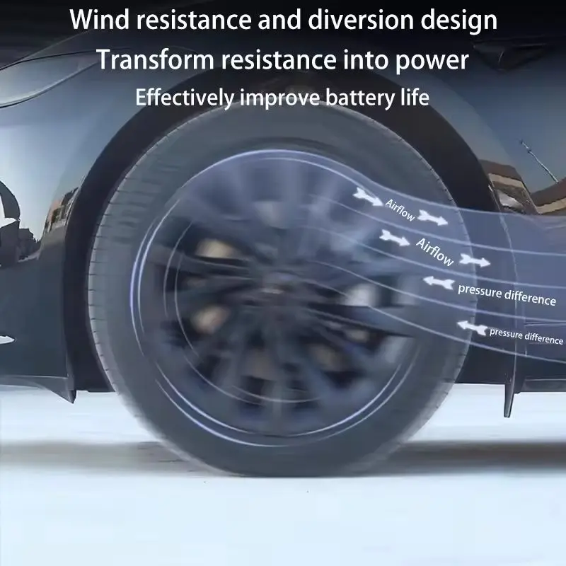 19 بوصة عجلة Hubcap غطاء ل جديد تسلا نموذج Y Juniper 2025 + محور قبعات الأداء غطاء عجلة كامل حافة غطاء اكسسوارات 4 قطعة