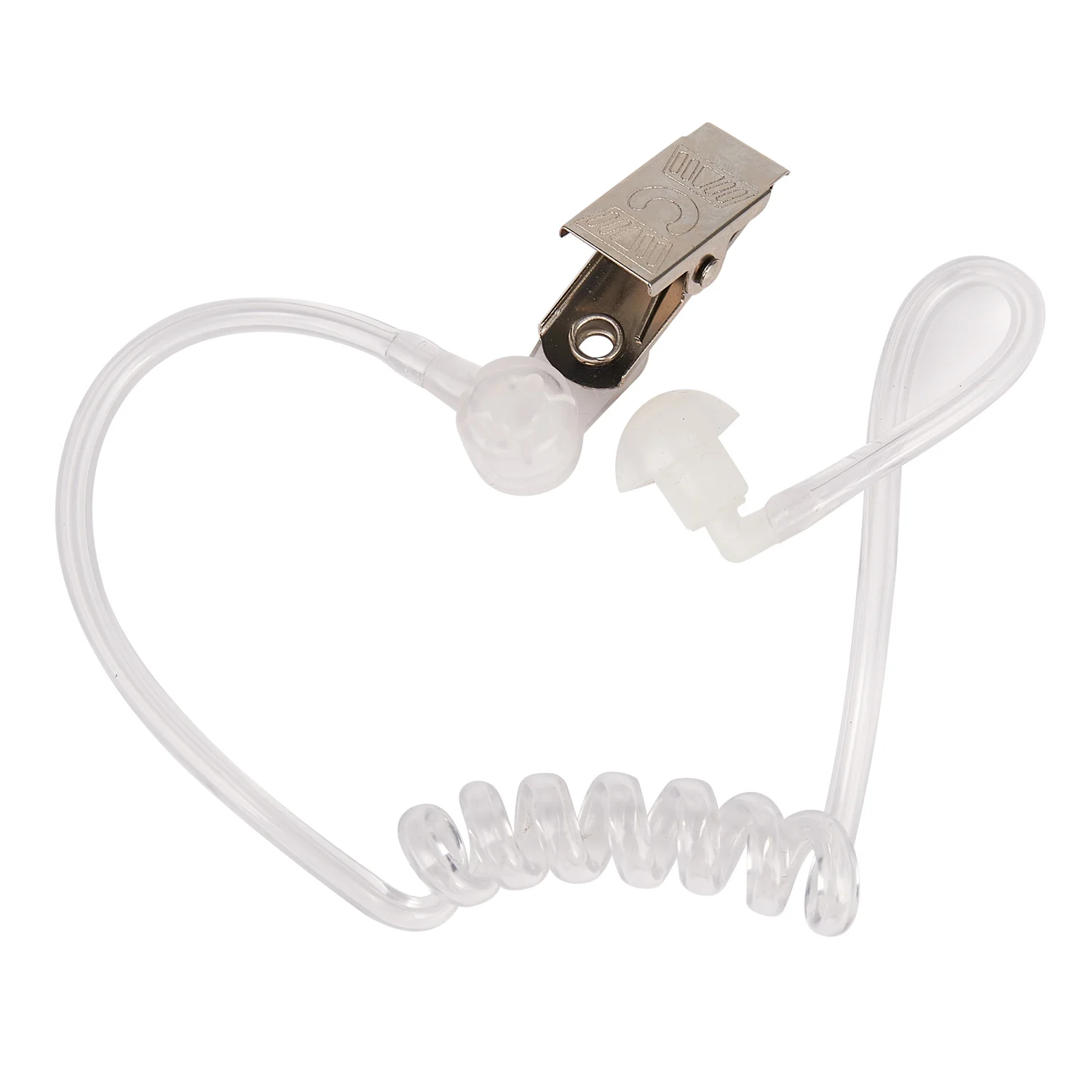 Surveillance Security Clear Coiled Acoustic Air Tube Earpiece PTT for iPhone Samsung Huawei HTC LG Sony Mobile Phone