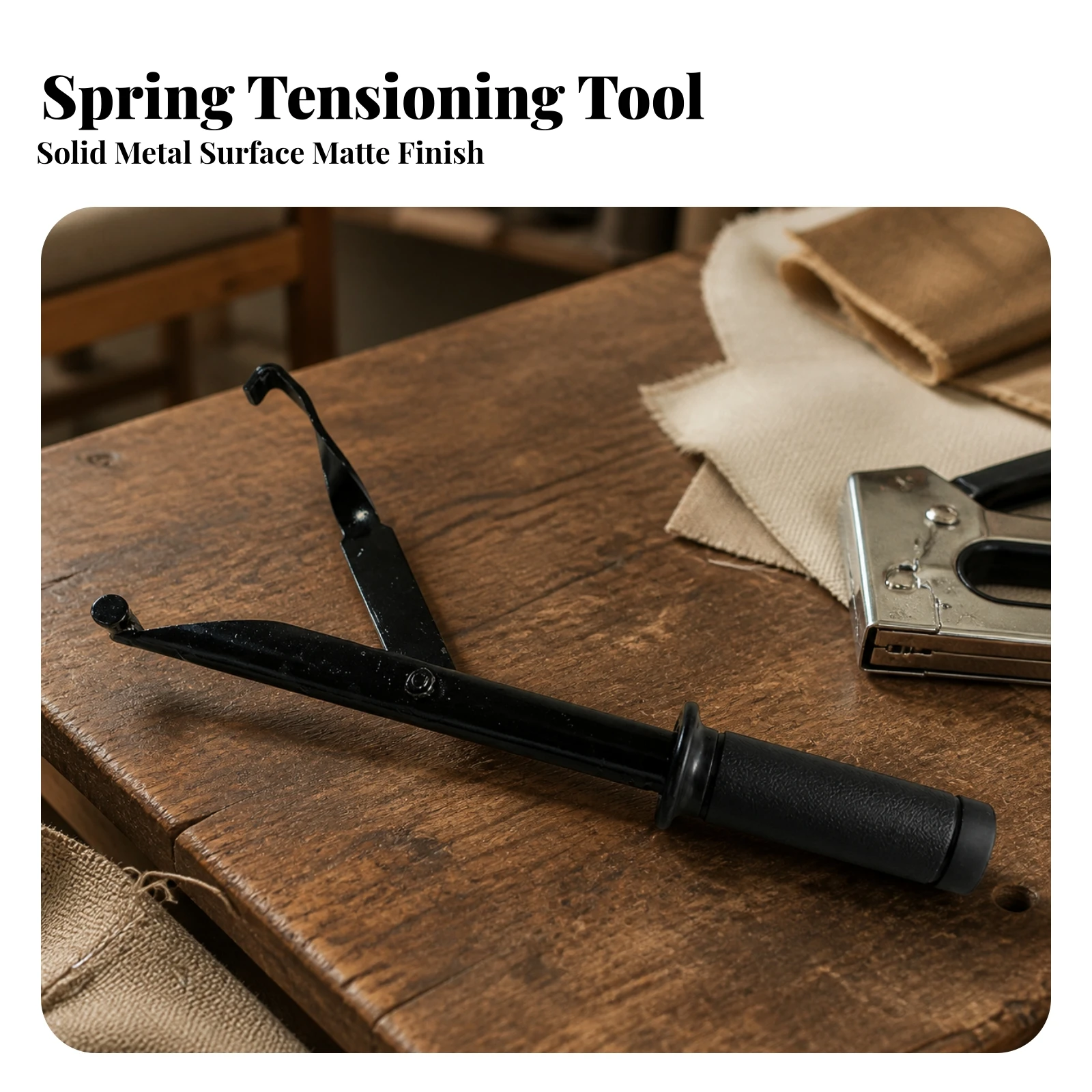 S-Shaped Spring Stretching Tool Textured Handle Lever Spring Stretcher Ergonomic Strong Load Capacity