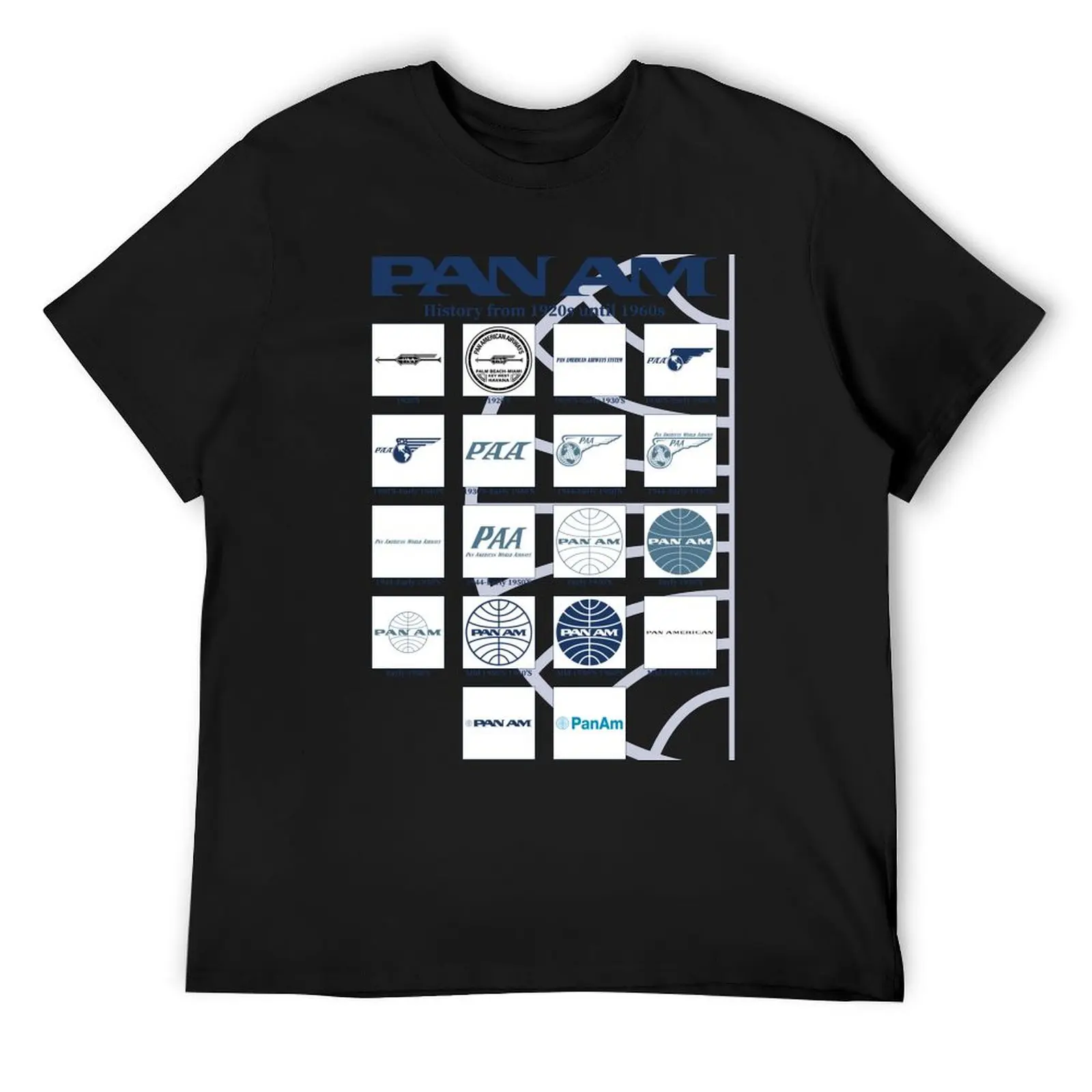 

History of Pan Am Airways from 1920s until 1960s T-Shirt topping Man t-shirt boys animal print mens t shirt