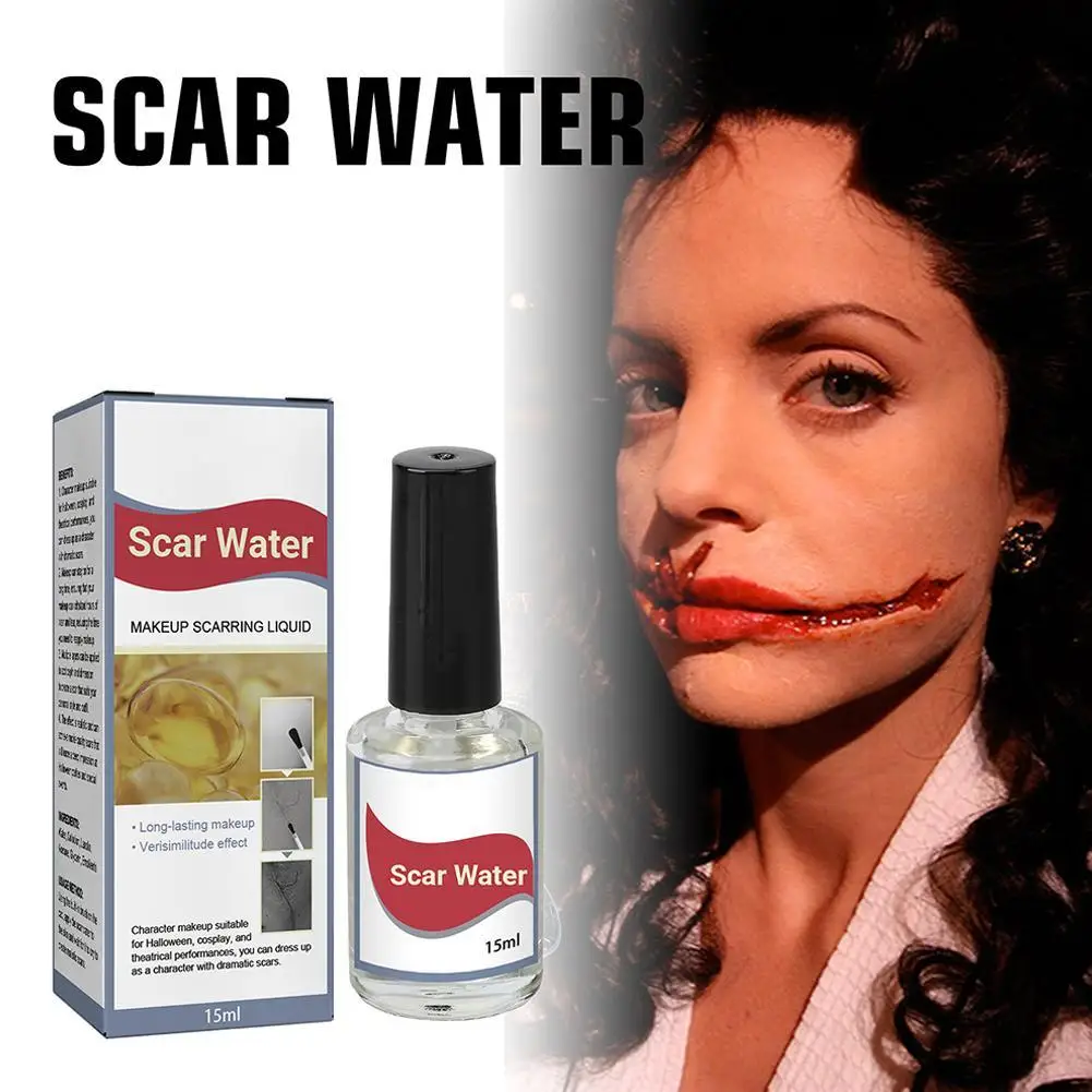 Fake Wound Scar Making Liquid Face Body Skin Simulation Professional Halloween Stage Special Latex Makeup Tool Water Cosmetic