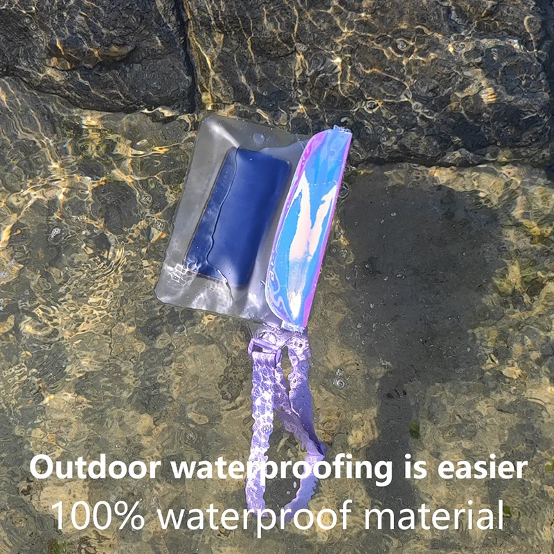 IPX8 방수 폰 파우치 야외 투명 터치 가능한 허리 가방 크로스바디 가방 수영 다이빙 스노클링 해변 드리프팅용