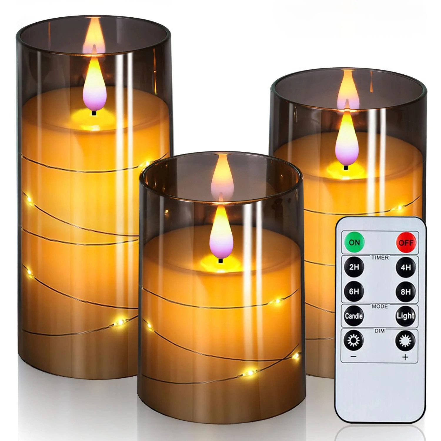 LED Candle Lights Electronic Flameless Candle Lamp With Remote Control For Birthday Christmas Halloween Wedding Party Decoration