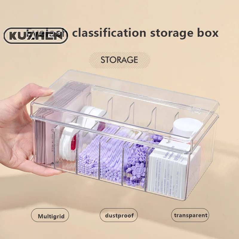 Eyelash Extension Tool Storage Box With Cover Lash Accessories Lashes Glue Tweezer Holder Organizer Acrylic Transparent Box