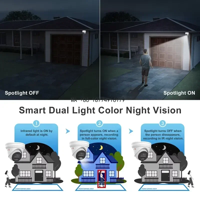 wmwmnu Anpviz 16CH 4K PoE Security System 16pcs H.265+ Wired 8MP IP Cameras Color Night Vision 12MP PoE NVR for 24/7