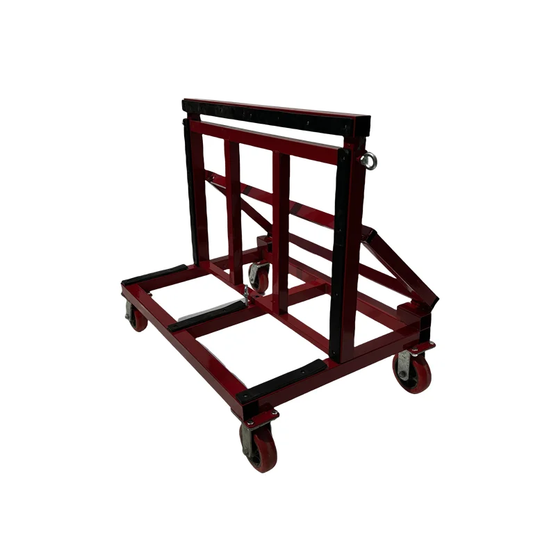 Industrial Granite Marble Stone Portable Foldable Stainless Steel 4 Wheel Platform Transport Frame Trolley